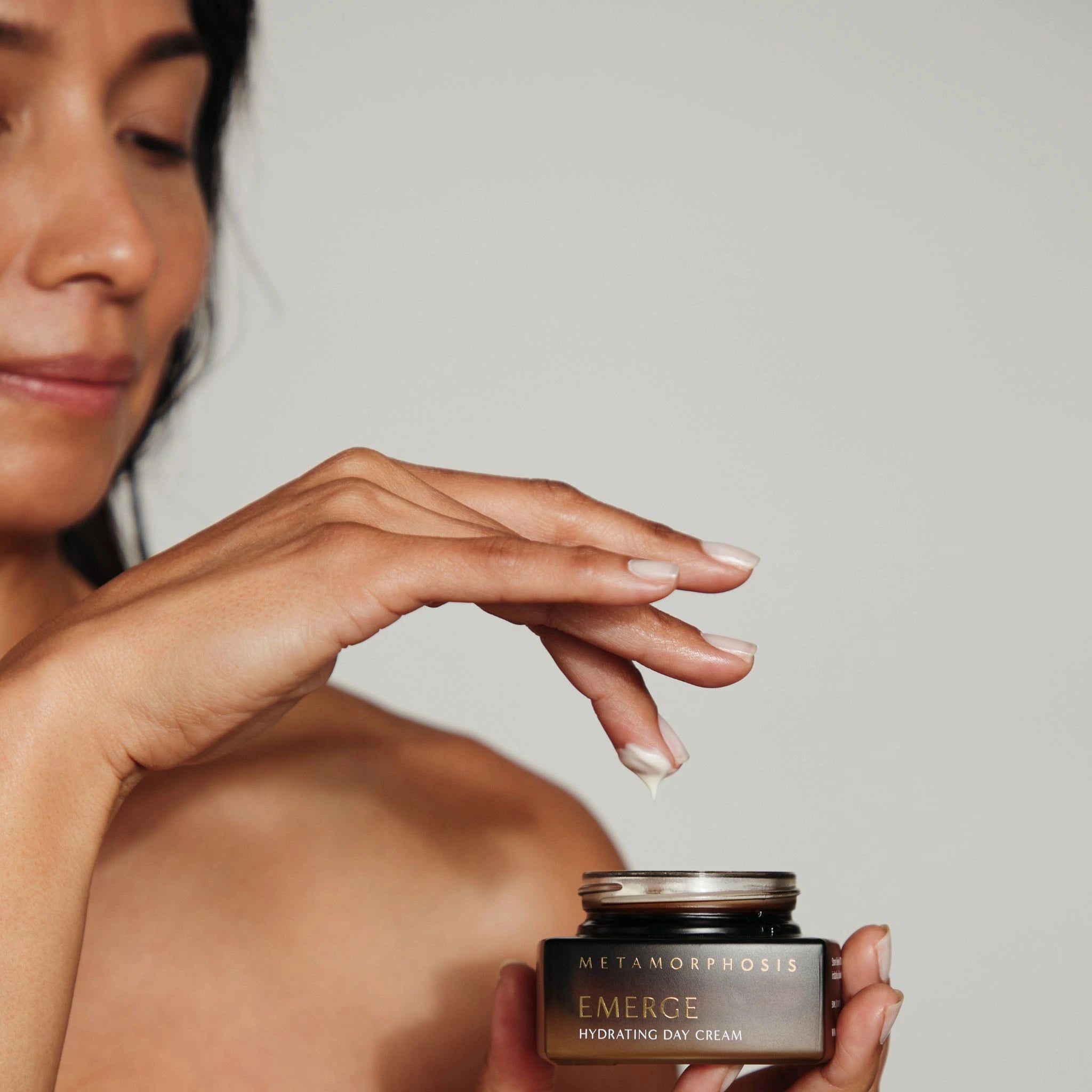 Close-up of Vanessa Megan Metamorphosis Emerge Day Cream texture.
