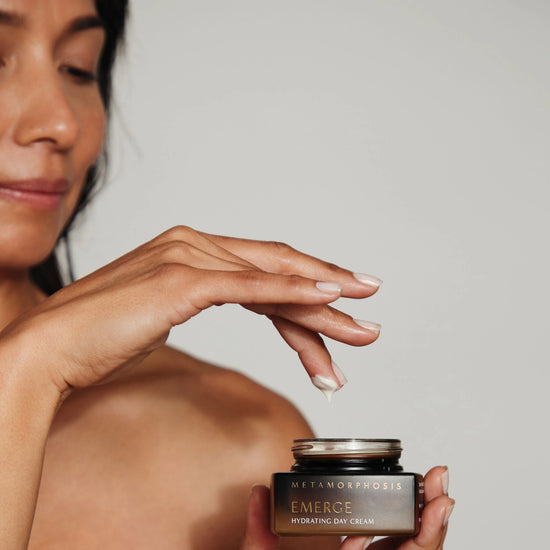 Close-up of Vanessa Megan Metamorphosis Emerge Day Cream texture.