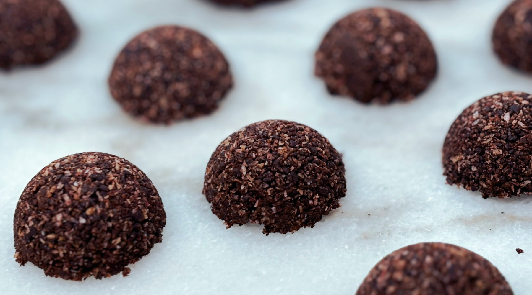 Ārepa and Cacao Raw Macaroons in the Intentionally Natual kitchen