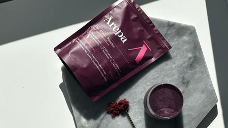 Ārepa The Brain Drink powder supplement – natural New Zealand brain health blend with Neuroberry® blackcurrants, pine bark extract and L-theanine for focus and clarity