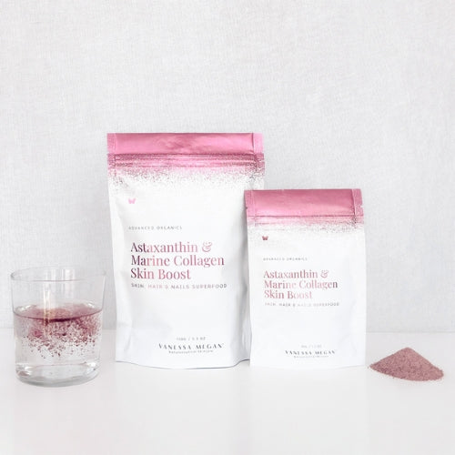 Vanessa Megan Collagen skin boost beauty supplement powder