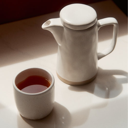 On Sundays English Breakfast tea with tea pot
