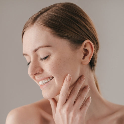Women with sensitive skin skincare type