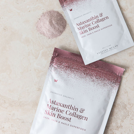 Vanessa Megan Astaxanthin and Marine Collagen Skin Boost powder 