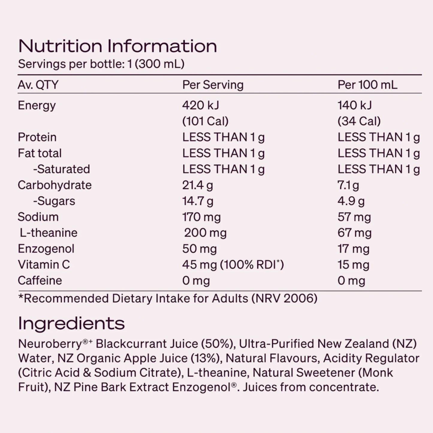 Ārepa The Brain Drink for Performance