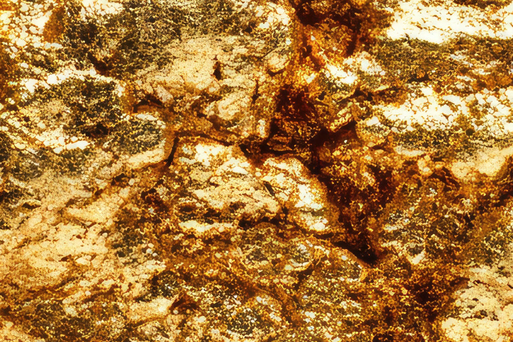 Close up of colloidal gold used in natural skincare for skin rejuvenation and radiance.