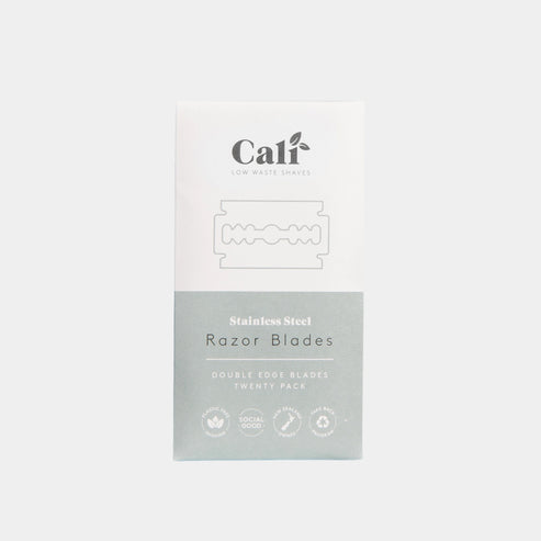 CaliWoods Safety Razor Refill Blades 20 Pack – Stainless Steel Double Edge Blades for Eco-Friendly Shaving NZ