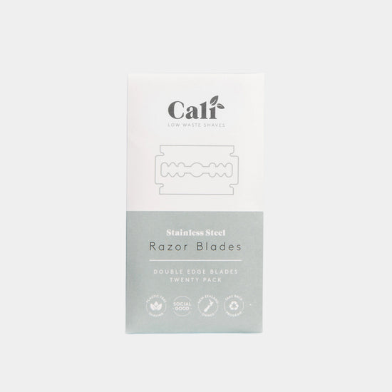 CaliWoods Safety Razor Refill Blades 20 Pack – Stainless Steel Double Edge Blades for Eco-Friendly Shaving NZ