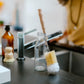 CaliWoods Bottle brush on kitchen bench with bottle and dish brush