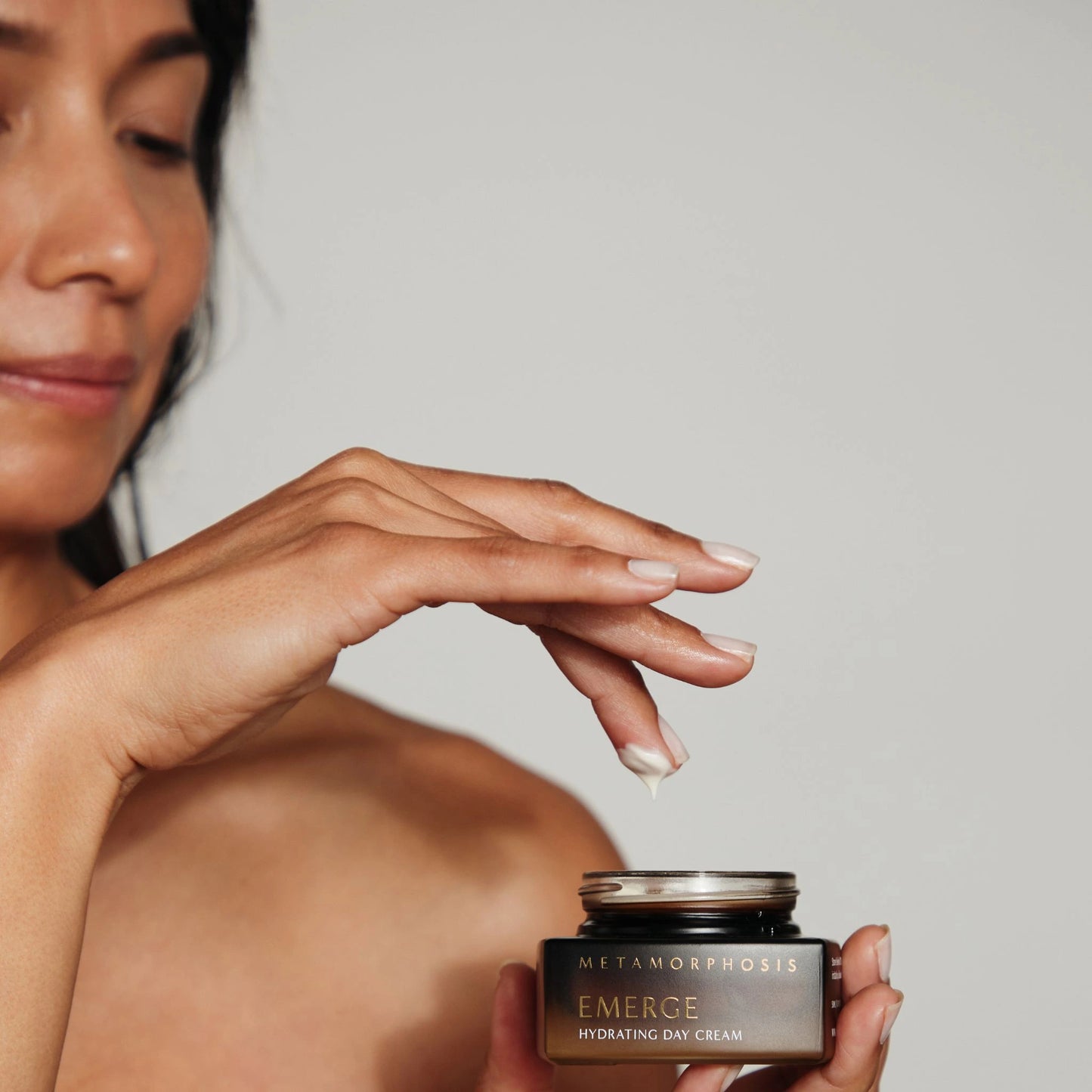 Close-up of Vanessa Megan Metamorphosis Emerge Day Cream texture.
