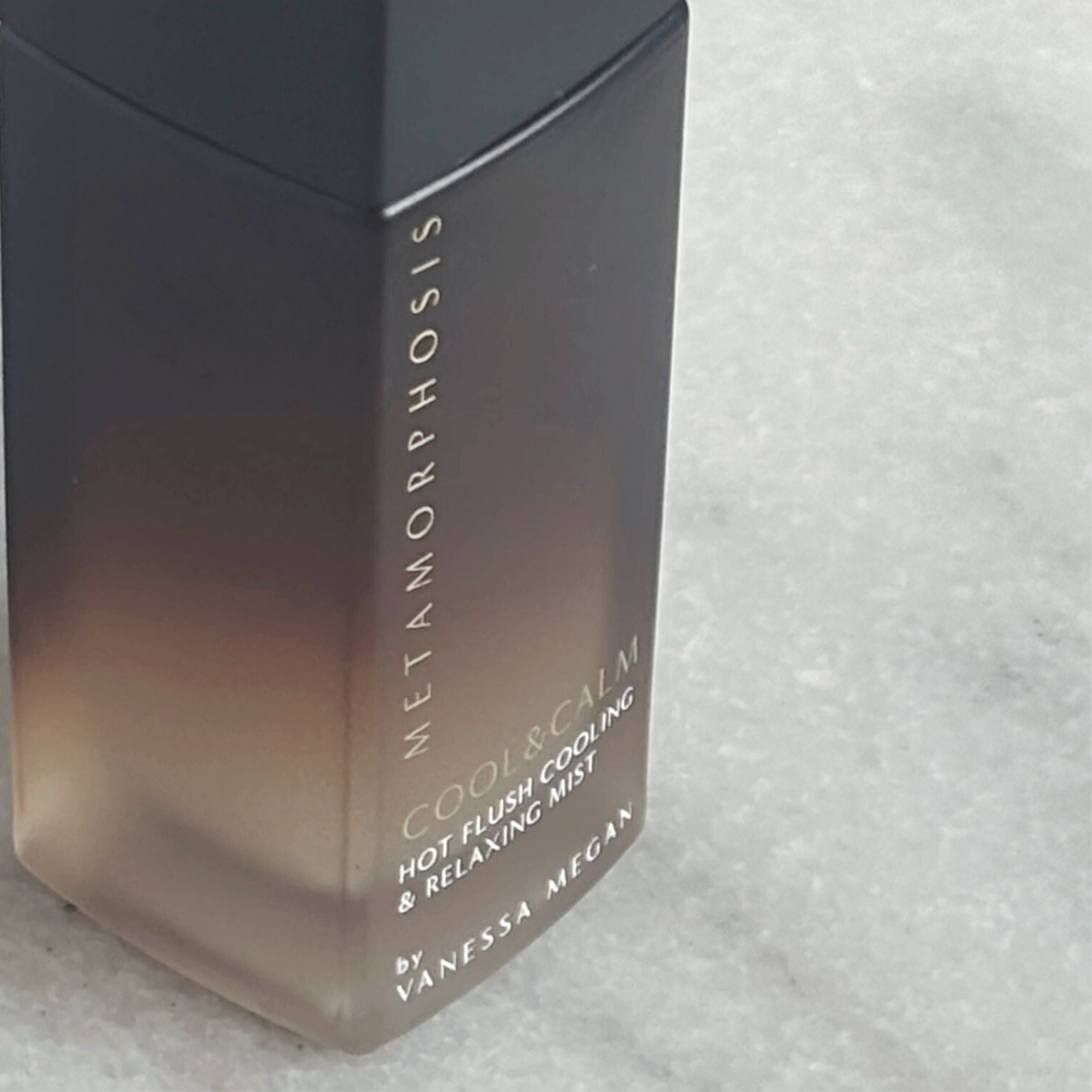 Close-up of Metamorphosis Cool & Calm Hot Flush Cooling & Relaxing Mist by Vanessa Megan at Intentionally Natural NZ.