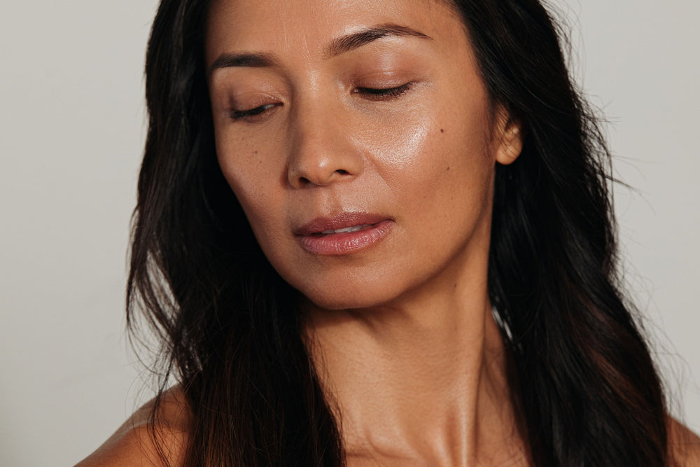Metamorphosis Skincare 2024 campaign image of women with healthy natural luminous skin with the Vanessa Megan Metamorphosis Skincare products.