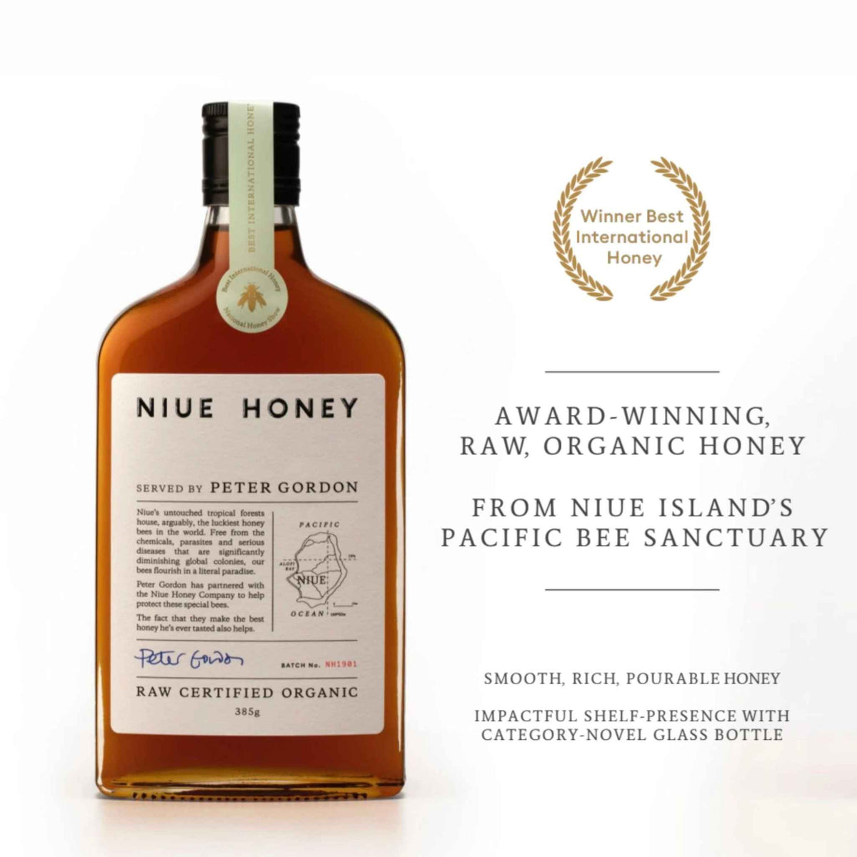 Niue Honey organic raw honey with Best International Honey award