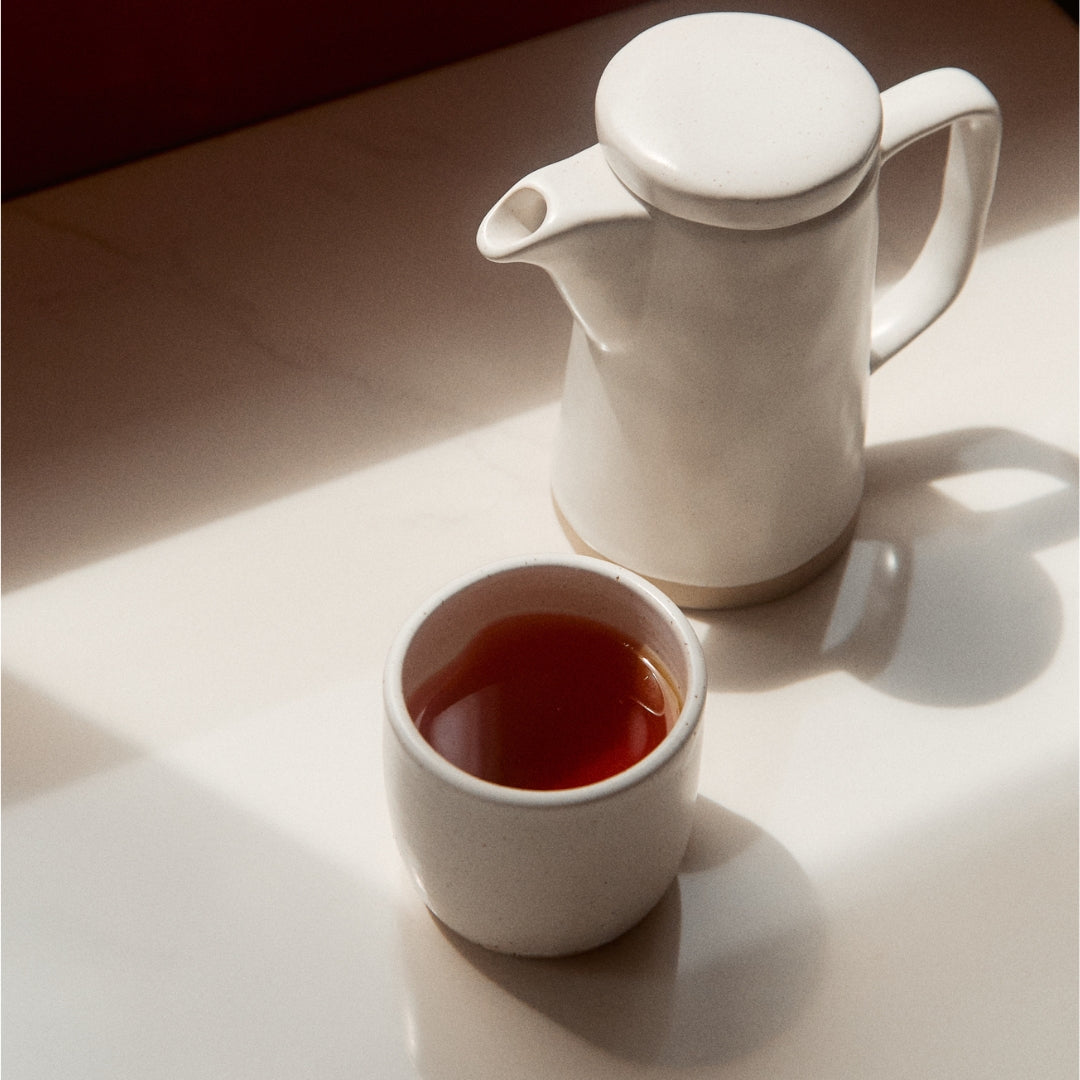 On Sundays Earl Grey tea with teapot