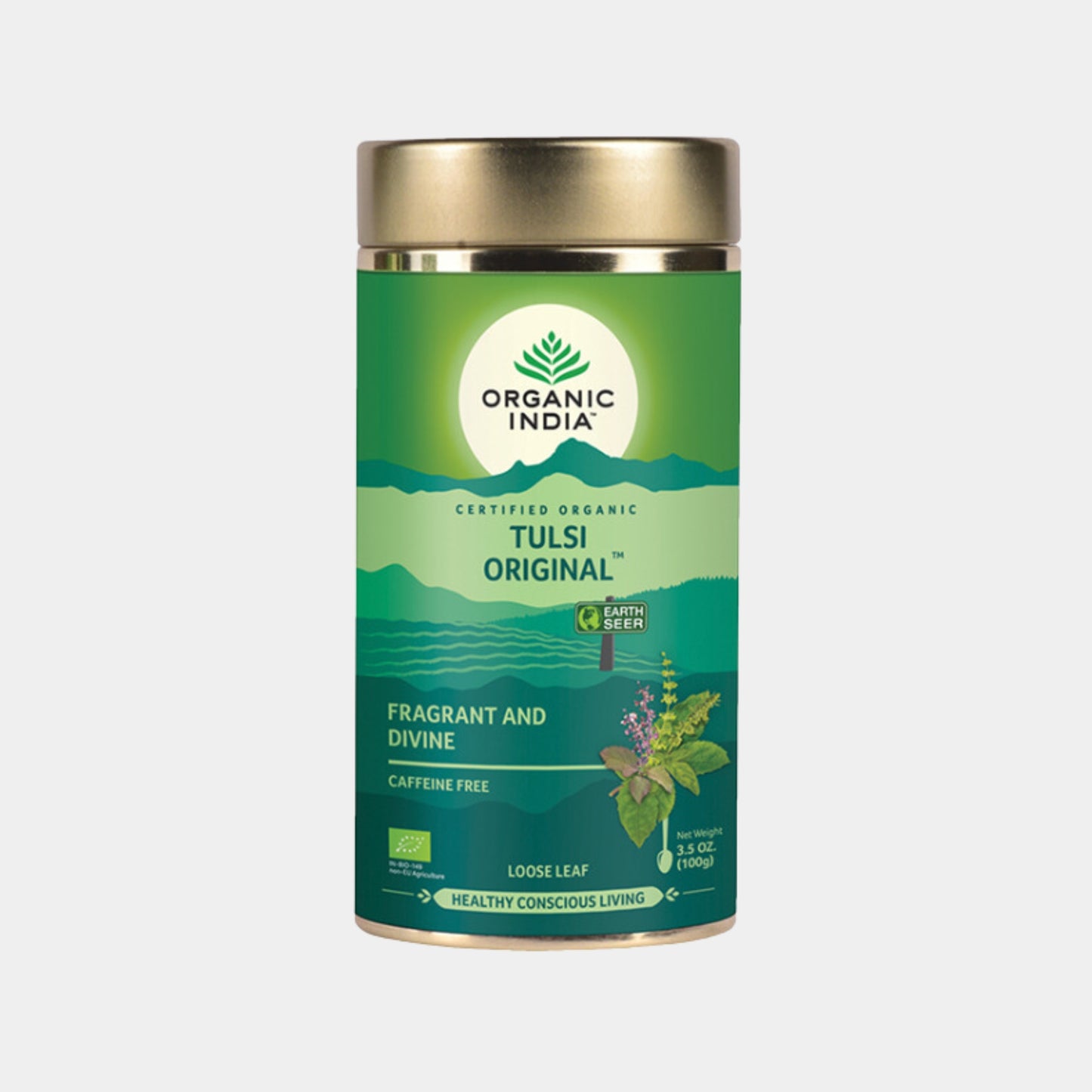 Orgnaic India Tulsi Original Losses leaf tea tin