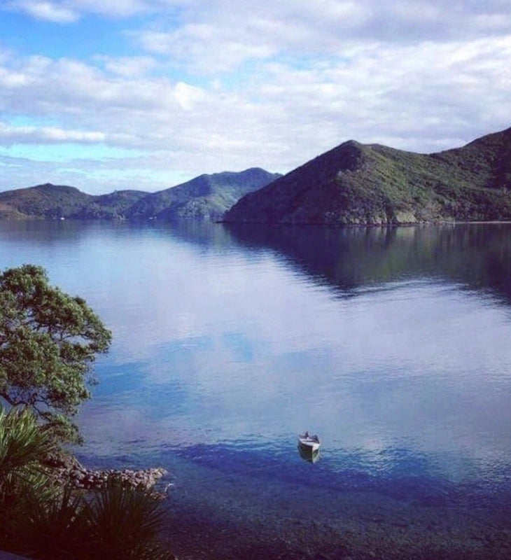 View of Port Abercrombie on Aotea (Great Barrier Island) NZ . looking towards the bay where our founder grew up.