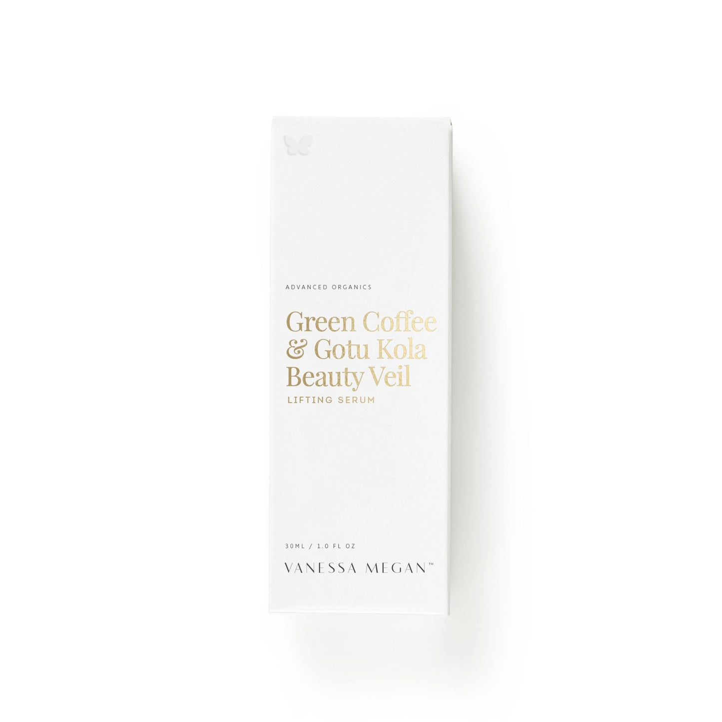 Vanessa Megan Green Coffee & Gotu Kola Beauty Veil Lifting Serum packaging NZ