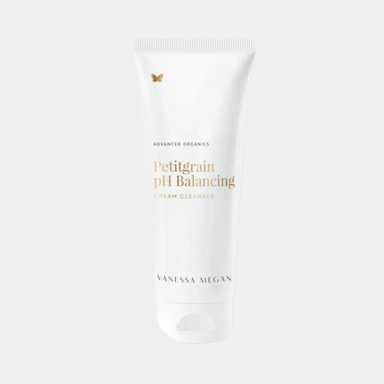 Vanessa Megan Petitgrain Cream Cleanser product cut-out – natural organic skincare to balance and restore skin’s pH
