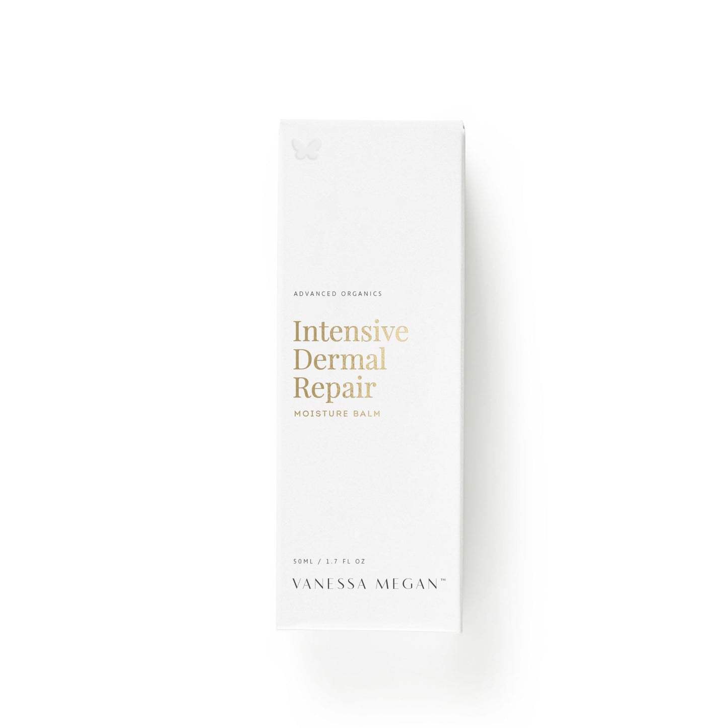 Vanessa Megan Intensive Dermal Repair Moisture Balm 50ml recyclable box packaging.