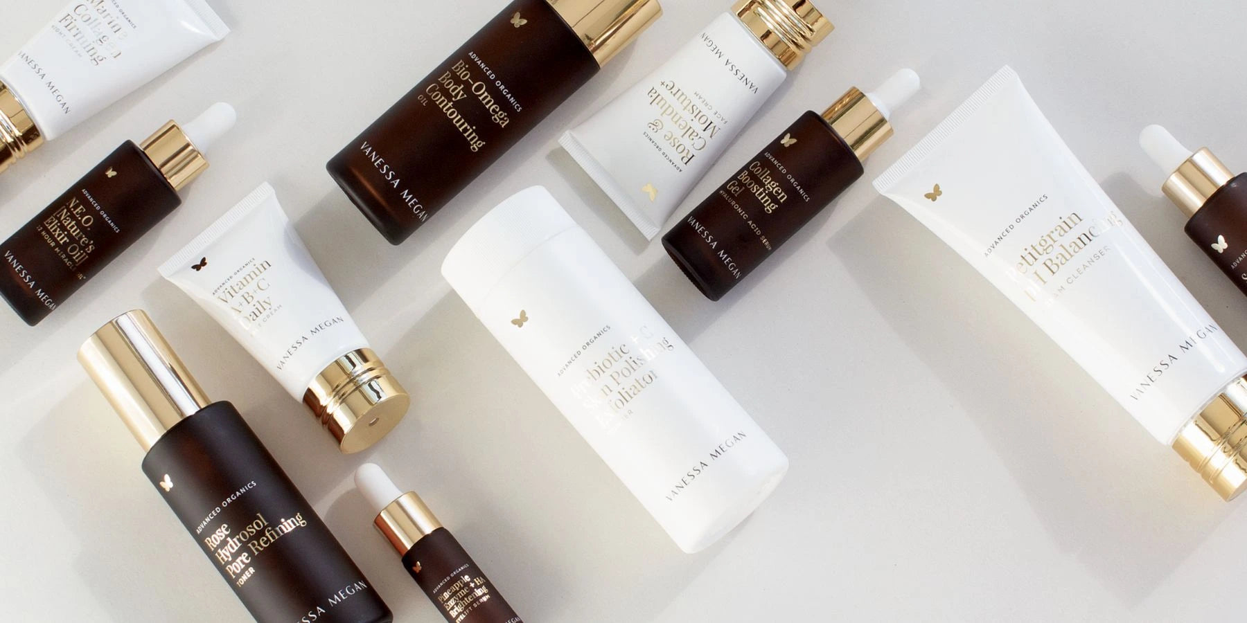Intentionally Natural best sellers – NZ’s largest range of Vanessa Megan skincare with natural, award-winning serums, oils and moisturisers for radiant skin